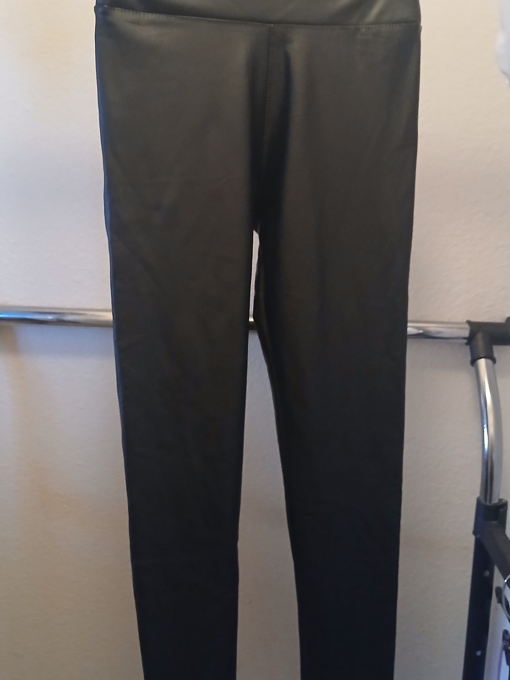 Women's Black Faux Leather Pants